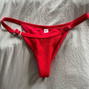 Adjustable Red Bikini Bottom - Sz M